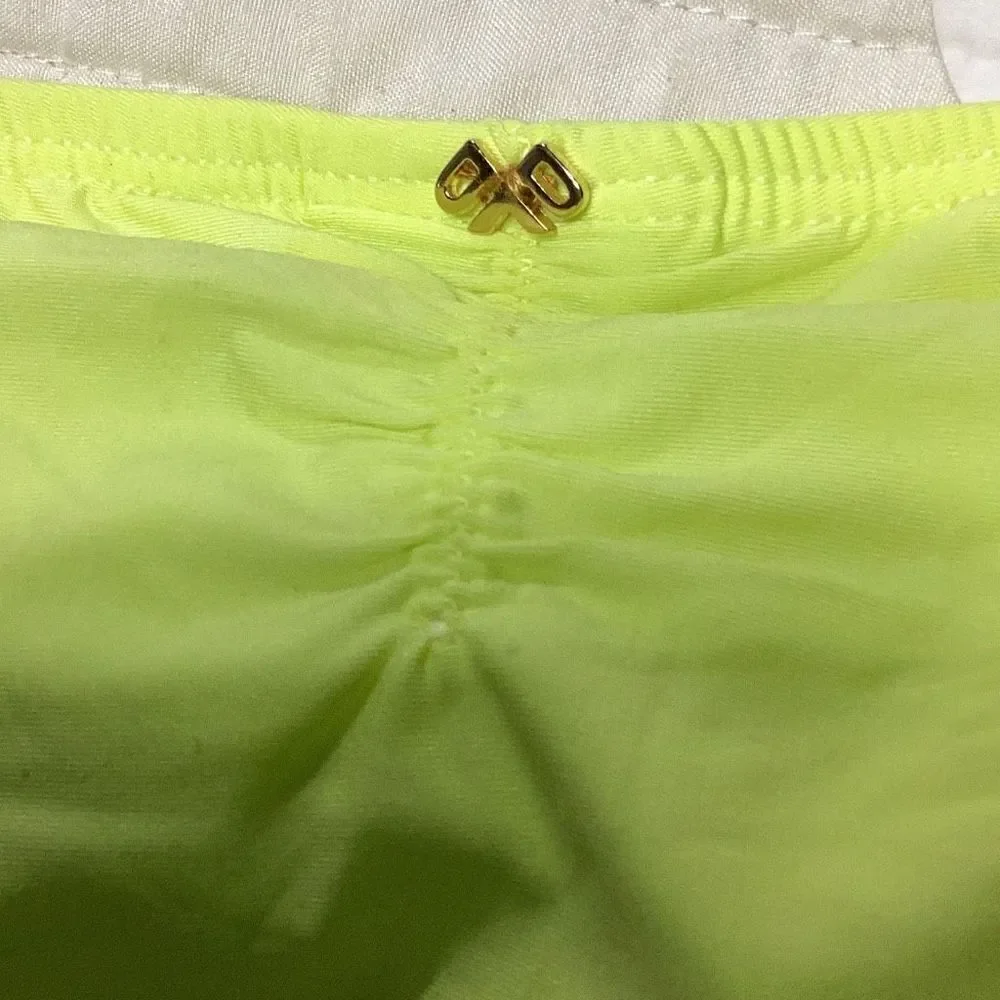 New. Pilyq lace fanned full bikini bottoms. Medium